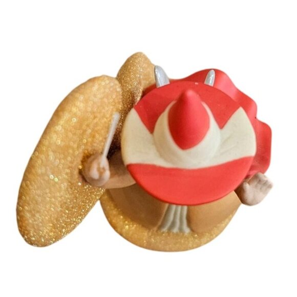 Disney Sleeping Beauty Fairy Flora 4.5" Orange Sparkle Porcelain Figurine Figure - Picture 5 of 9